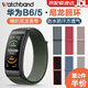 watchbond適用華為B6/B7/B5手環(huán)尼龍回環(huán)表帶商務(wù)版編織B3手環(huán)替換透氣腕帶 深橄欖【尼龍】 華為B6/B7表帶+高清膜*2