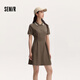森馬（Semir）連衣裙女收腰修身夏季撞色polo領(lǐng)短裙學(xué)院運(yùn)動風(fēng)101324114028