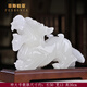 菲斯鉑亞天然玉石貔貅入戶玄關(guān)柜擺件客廳家居辦公室裝飾品喬遷開業(yè)送禮品 吉祥瑞獸貔貅一對（特大號約50cm