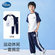 迪士尼兒童套裝男童夏2025新款運動套裝T恤男防蚊褲MVLDD233033藏青150