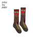 jnby by JNBY江南布衣童裝高筒襪植物圖案洋氣時(shí)髦秋冬男女童兒童6O9N12830 840/橙色系多彩混雜色 10歲-13歲