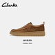 Clarks其樂(lè)Polden Moc男鞋新款英倫厚底復(fù)古輕盈休閑皮鞋 深棕色 261808657 41