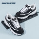 斯凱奇黑白熊貓鞋男鞋復古老爹鞋透氣休閑鞋運動(dòng)鞋 8790091-BKW 9