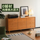 管木匠云端九斗柜北歐實(shí)木白橡木臥室日式家具收納柜櫻桃木儲物柜 1.2M六斗柜-全櫻桃木-推薦購買(mǎi) 組裝
