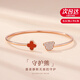 Grace Girl四葉草小熊手鐲女士玫瑰金小眾設計時(shí)尚飾品情人節生日禮物送女友 【JD直達】小熊手鐲