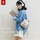 MYD2024新款雙肩包女小號mini斜挎兩用包通勤迷你背包旅游輕便相機包 果仁