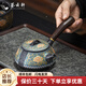 薈云軒紫砂如意側把茶壺中式家用過濾壺單壺陶瓷功夫茶具復古浮雕泡茶壺 如意纏枝蓮側把壺 約230ml