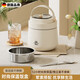 京伊尚德國品質(zhì)不銹鋼保溫飯盒便攜保溫桶上班族學(xué)生便當餐盒大容量提鍋 304綠色款+餐具套裝+保溫 1200ml