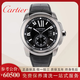 【二手99新】卡地亞（Cartier）男表卡歷博系列 自動機械間金后鑲鉆日期顯示二手奢侈品腕表手表鐘 表徑42mm黑盤型號W7100041