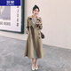 羅蒙（ROMON）風(fēng)衣外套女春秋裝2025年新款中長(zhǎng)款過(guò)膝韓版氣質(zhì)今年流行早秋大衣 卡其色 L