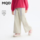 馬騎頓（MQD）MQD童裝兒童褲子春秋季新款女童闊腿褲假兩件工裝風(fēng)百搭休閑 星際灰 160