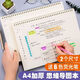 線(xiàn)圈思維導圖本a4框架圖筆記本方格線(xiàn)圈本線(xiàn)環(huán)本大號筆記本 主圖款 2本裝+6色熒光筆/模板