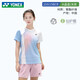 YONEX尤尼克斯羽毛球服女款透氣吸汗網(wǎng)球運(yùn)動短袖T恤210115BCR藍(lán)色 L