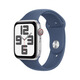 Apple Watch SE 2024款智能手表44毫米銀色鋁金屬表殼丹寧色運(yùn)動(dòng)型表帶M/L【蜂窩】京補(bǔ)合約