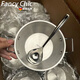 FANCYCHIC抖音SUS304韓式米酒碗料理配嗦粉大頭勺家用不銹鋼小吃碗 主圖款 1英寸 304韓式大號泡面碗
