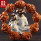 oein財(cái)神橄欖核手串文玩橄欖核雕財(cái)神老紅油核文玩橄欖胡男士 財(cái)神手串【25x17】 精美禮盒裝