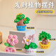 玄琰放輕松擺件發(fā)財(cái)工位桌面小擺件電腦屏幕車載裝飾辦公室好運(yùn)禮物 發(fā)財(cái)植物小擺件組合【四個(gè)裝】