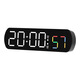 卡施利（KASLY）簡(jiǎn)約電子鐘創(chuàng  )意多功能LED鬧鐘溫度跳秒顯示正倒計 黑色白燈