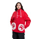 High Experience至高滑雪服衛(wèi)衣女單雙板衛(wèi)衣兔耳寬松衛(wèi)衣內(nèi)搭防水保暖滑雪衣上衣 焦紅 XS