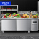 英利蒂克（Enlitic）冷藏工作臺冰柜商用水吧保鮮操作臺奶茶店設備臥式冰柜廚房操作臺冰柜1.8*0.8米全冷藏GZT1880LC