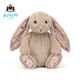 Jellycat花布邦尼兔動(dòng)物毛絨玩偶兔子玩偶兒童禮物娃娃教師節生日禮物 派朵爾（米色） Medium