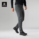 KAILAS凱樂(lè )石洛克PLUS軟殼褲男加絨保暖防靜電耐磨彈力戶(hù)外防風(fēng)褲 鈦鐵灰 S