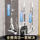 千雨韻掃把拖把套裝家用一拖凈三件套懶人免手洗三合一組合膠棉衛生間 折疊掃把簸箕+刮水+35厘米拖把