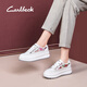 Carl Beck品牌厚底小白鞋女2024夏季新款女鞋網(wǎng)面透氣拼色休閑鞋板鞋女薄款 白色 腳瘦拍小一碼 39 245mm