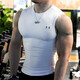 安德瑪（Under Armour）運動(dòng)背心男 跑步健身訓練舒適透氣無(wú)袖T恤 1361522-100 M