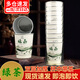 林雷水杯一次性茶杯自帶茶葉茶包杯子紙杯雙層加厚隔熱待客會(huì)議隱茶杯辦公用品送禮綠茶10杯