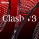 Wilson威爾勝2025全碳素一體小黑拍CLASH 100 V3.0專業(yè)網(wǎng)球拍WR172811U2