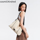 CosmicKindred2025新款燕麥軟hobo包秋冬仿帆布斜挎包女大容量通勤手提包感 燕麥軟hobo包【小號】