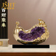 爵世皇庭百財(cái)如意水晶白菜擺件入戶玄關(guān)酒柜辦公室收銀臺(tái)客廳輕奢裝飾 百財(cái)聚來(lái)