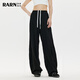 RA&RN熱愛(ài)如你防曬休閑運動(dòng)長(cháng)褲男女同款春裝新款顯瘦顯高百搭香蕉褲 黑色 S