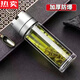 尭山德國進(jìn)口品質(zhì)鋼化玻璃杯防摔打不碎的大號套裝防爆男女隨手保溫出 【銀色】一鍵開(kāi)蓋一鍵開(kāi) 450ml