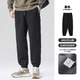 布衣傳說(shuō) 抗皺天山棉 春夏針織衛褲休閑褲子男款寬松束腳運動(dòng)長(cháng)褲 黑色春版 XL