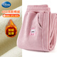 迪士尼女童加絨褲子冬季兒童運動(dòng)褲秋冬燈芯絨休閑褲SS98424 粉