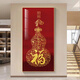 紀樂(lè )朵福字新中式玄關(guān)裝飾畫(huà)入戶(hù)門(mén)正對門(mén)客廳走廊2025年新款上檔次掛畫(huà) 百福葫蘆 90*180【建議1.2-1.4米墻寬】 【輕奢金色】鋁合金外框--晶瓷畫(huà)