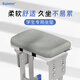 潤眠（Rainmr） 記憶棉學(xué)生坐墊加厚坐墊學(xué)生凳子長方形墊子教室椅子久坐防滑 灰色學(xué)生凳坐墊(新3D升級款)