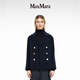 MaxMara 2025春夏女裝羊毛雙排扣夾克外套9041055106 深藍(lán)色 42
