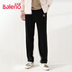 班尼路（Baleno）雪尼爾直筒褲男秋季重磅創(chuàng  )意卡通印花青年休閑褲百搭寬松男士長(cháng)褲