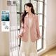 香影粉色西裝外套女2026春季新款氣質(zhì)優(yōu)雅正肩職業(yè)通勤休閑小西服 粉紅 M