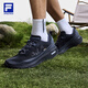 FILA 黃景瑜同款|斐樂官方男鞋NUVOLE 3戶外鞋2025夏新款柔云3跑步鞋 瀝青灰-AP 43