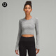 lululemon丨Swiftly Tech 女士運動短款長袖 T 恤 2.0 LW3GH4S 石板灰/白 S /6