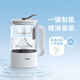 帕米（PAMI）富氫養生壺電熱水壺小容量弱堿性高濃度制氫玻璃蒸茶壺萃茶萃取煮茶器燒水恒溫保溫壺高檔禮盒送禮 皓月白升級款（蒸茶） 1.2L 皓月白