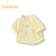 巴拉巴拉嬰兒t恤寶寶上衣女童衣服男童短袖夏裝可愛(ài)萌趣 奶黃30104 100