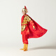 銀昕盔甲古裝將軍古代士兵服岳飛演出服學(xué)生滿江紅詩詞朗誦服花木蘭服 金色頭盔+金色服裝+披風(fēng)+金色鞋 XXS 140