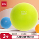 得力（deli）3號兒童多彩輕音靜音籃球室內無(wú)噪聲玩具禮物 綠