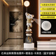 冰石美時來運轉(zhuǎn)暴力熊客廳大型落地?zé)魯[件電視柜沙發(fā)旁輕奢家居裝飾喬遷 石來運轉(zhuǎn)暴力熊卡其色【底座款】
