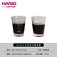 HARIO日本原裝進(jìn)口玻璃盎司杯咖啡杯標準量杯帶刻度大號套裝SGS  2個(gè)裝（白色刻度） 140ml